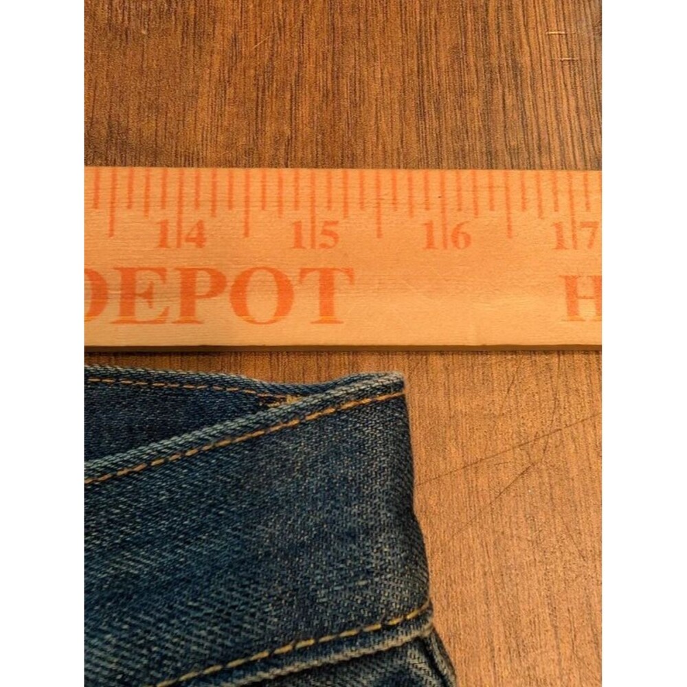 Custom Japanese Selvedge Distressed Levi's 505 Jeans Men's 30x31 Made In Japan - Picture 6 of 16